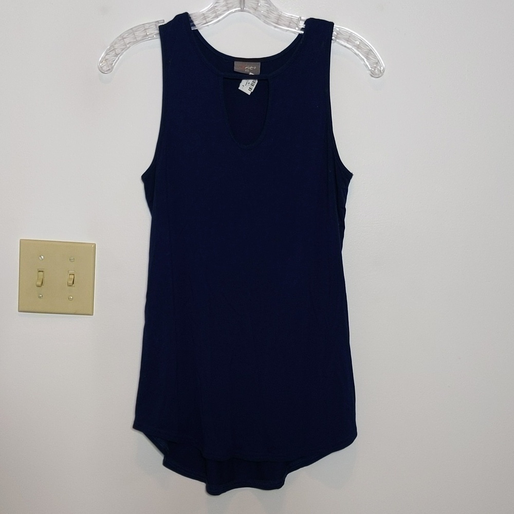 Navy Blue Tank Top Shirt